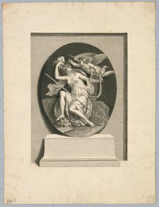 Musa med de dramatiska maskerna av Francesco Bartolozzi