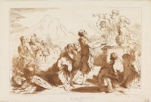 Noas offer Gamla och Nya Testamentet till Castiglione (serietitel) av Francesco Bartolozzi
