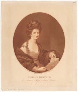Porträtt av Angelika Kauffmann av Francesco Bartolozzi