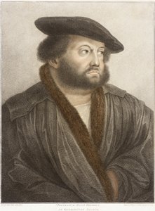 Porträtt av Hans Holbein på Kensington Palace av Francesco Bartolozzi