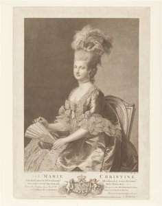 Porträtt av Maria Christina av Österrike av Francesco Bartolozzi