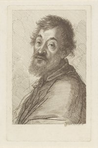 Porträtt av en skäggig man av Francesco Bartolozzi