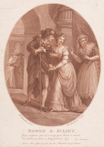 Romeo och Julia vid maskeraden Shakespeare, Romeo och Julia, akt 1, scen 5..., 15 juni 1785.