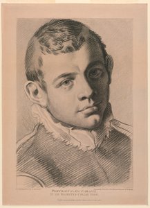 Självporträtt av A. N. Carracci av Francesco Bartolozzi