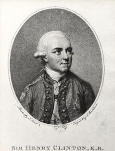 Sir Henry Clinton (1730-95) (gravyr) (s/v foto) av Francesco Bartolozzi