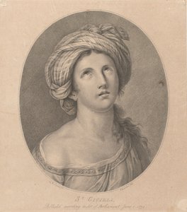 Sankta Cecilia av Francesco Bartolozzi