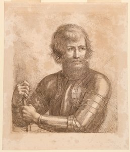 Krigare med en truncheon av Francesco Bartolozzi