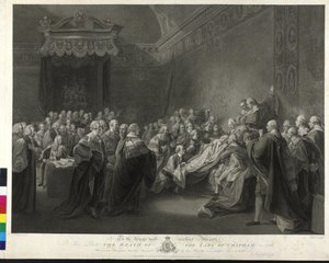 William Pitt Earl av Chathams död av Francesco Bartolozzi