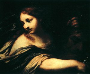Judith och Holofernes (olja på duk) av Francesco Botti