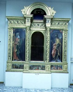 Sakramentens tabernakel, ca 1484-6 (tempera på panel) (se även 94758-9) av Francesco Botticini