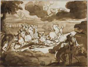 Paulus omvändelse av Francesco Coghetti