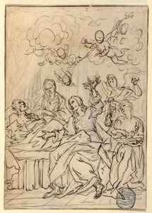 St Josephs död av Francesco Coghetti