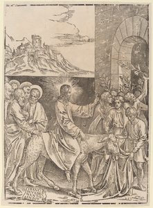 Kristi intåg i Jerusalem av Francesco Denanto