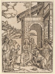 Tillbedjan av Magi av Francesco Denanto