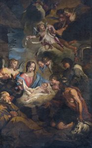 Tillbedjan av herdarna av Francesco Fabbrica