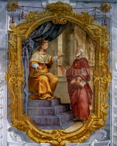 Allegory of Justice and Counsel av Francesco Ferrari