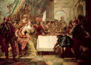 Banketten av Cleopatra av Francesco Fontebasso