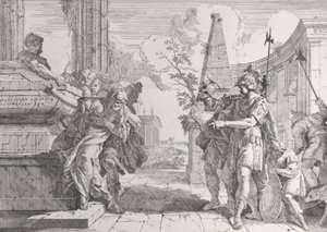 The Sacrifice of Polyxena, from Bacchanals and Histories, 1744., 1744.