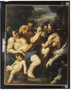 Drunken Silenus, c.1640 av Francesco Francanzano
