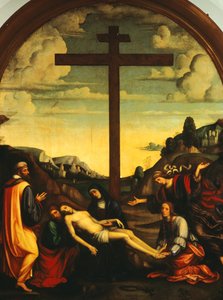 Deposition, av Francesco Francia (1450-1517)