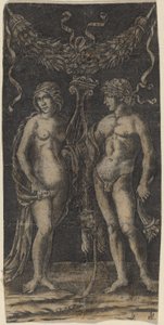 Hercules och Deianira av Francesco Francia or Peregrino da Cesena