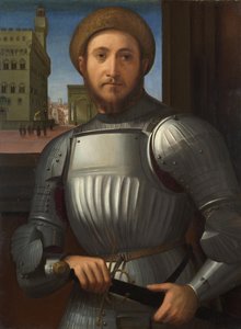 Porträtt av en man i rustning, ca. 1510