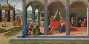 Scener ur Johannes Döparens liv, ca. 1506-7. av Francesco Granacci