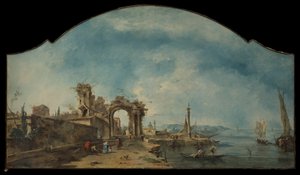 Fantastiskt landskap av Francesco Guardi