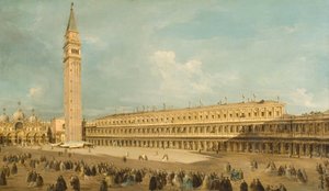 Piazza San Marco i Venedig av Francesco Guardi