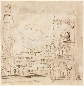 Piazza San Marco med Doges palats, 1773-1778. av Francesco Guardi