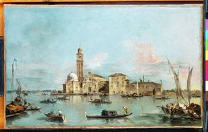 Ön San Michele, Venedig av Francesco Guardi