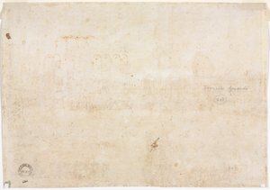 Tre skisser av bågar (verso) av Francesco Guardi