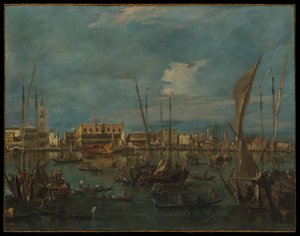 Venedig från Bacino di San Marco av Francesco Guardi