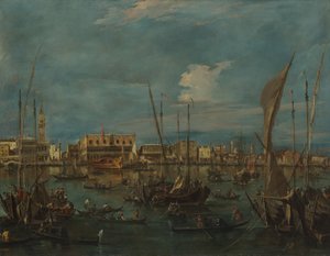 Venedig från San Marcos bassäng, ca. 1765. av Francesco Guardi