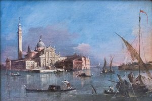 Vy över San Giorgio Maggiore, Francesco Guardi av Francesco Guardi