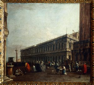 Utsikt över Piazzetta av Francesco Guardi