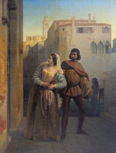 Bianca Capellos flykt från Venedig av Francesco Hayez