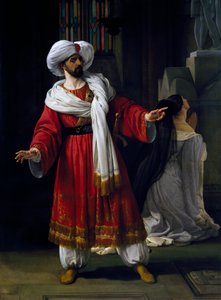 Giovanni David (1790-1864) i rollen som Alexander i melodrama Arabs in Gaul av Giovanni Papini (1796-1867) av Francesco Hayez