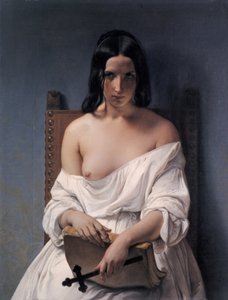 Italienska:  La Meditazione Meditation om Italiens historia av Francesco Hayez