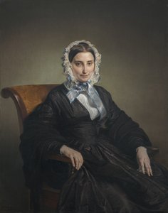 Porträtt av Teresa Manzoni Borri Print av Francesco Hayez