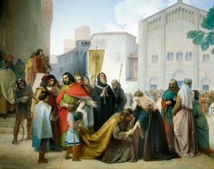 Försoning av Otto II med hans mor Adelaide av Bourgogne av Francesco Hayez