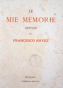 Titelsidan för Mina minnen av Francesco Hayez