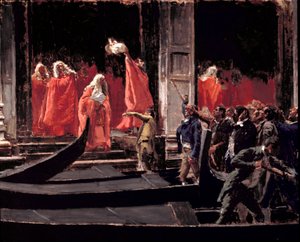 Senaten för Republiken Venedigs senat vid tiden för dess inträde i kungariket Italien 1866 Målning av Francesco Jacovacci (1838-1908) Rom, Galleria Nazionale d