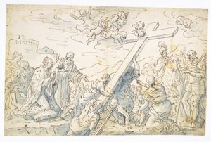 Upptäckten av det sanna korset av Francesco La Marra