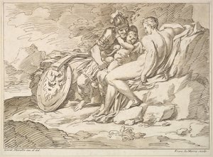 Venus, Mars och Amor, 1725-80. av Francesco Lamarra