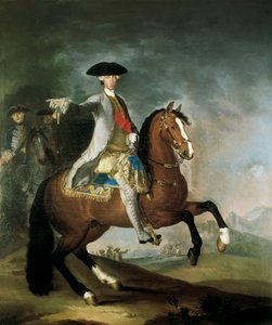 Porträtt av Karl III av Bourbon, kung av Spanien (olja på duk)