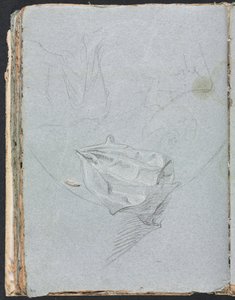 Verona Skissbok: Draperistudie (sida 84) av Francesco Lorenzi