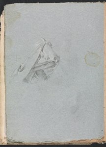 Verona Skissbok: Draperistudie sida 10, 1760. av Francesco Lorenzi