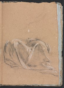 Verona Skissbok: Draperistudie sida 35, 1760. av Francesco Lorenzi