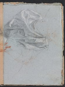 Verona Skissbok: Draperistudie sida 37, 1760. av Francesco Lorenzi